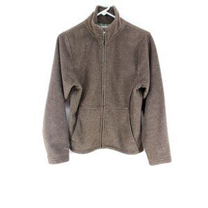 Dakini Fleece Front Zip Mock Neckline Long Sleeve Size Small